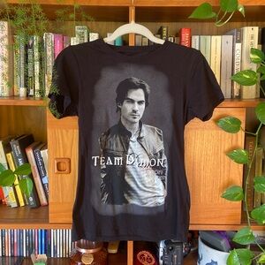 Team Damon Vampire Diaries graphic tee